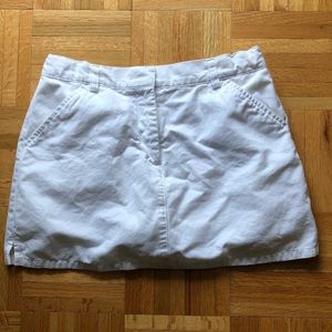 LL Bean White Skort
